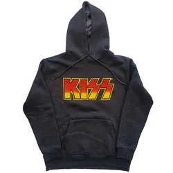 Kiss Classic Logo Charcoal Grey XL Kapuco