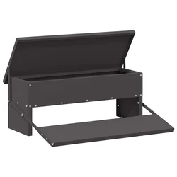 Feeder s nogom za piliće Crna 48,5 x 39,5 x 19 cm