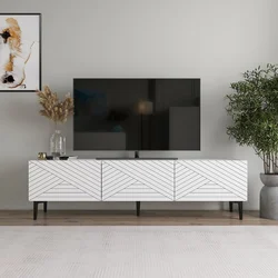 Hanah Home TV Komoda Felix, 160x44,1x31,4 cm, Bela
