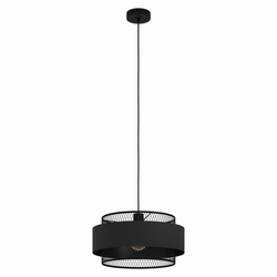 EGLO viseća lampa BAZELY E27 O40 cm crna mreža 43668