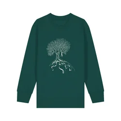 Life-Tree Majica Kids Unisex Hanging On zelena