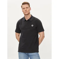 Save The Duck Polo majica Ovidio DR1213M-BATE18 Črna Regular Fit