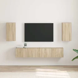 TV zidni ormar 2 pcs Sonoma 30 x 31 x 60 cm Konstruirano drvo