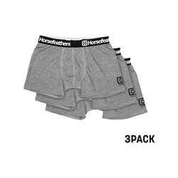 Horsefeathers Dynasty 3Pk moške boksarice heather gray