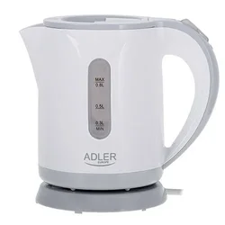 slomart Adler AD 1371g električni kuhalnik vode 0,8l - belo-siv