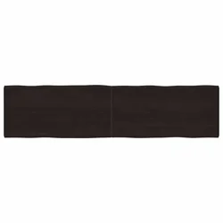 Stolna ploča tamnosmeđa 200x50x(2-4) cm obrađena hrastovina