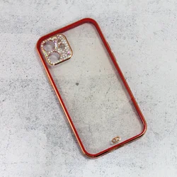 TELEMPIRE Maska za telefon Cirkon Camera za iPhone 12 6.1 crvena