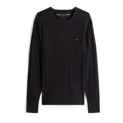 TOMMY HILFIGER Pulover CLASSIC črna