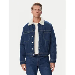 Tommy Jeans Jeans jakna Archive Teddy DM0DM23485 Modra Regular Fit