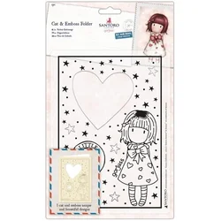 Docrafts GOR 503014 Žep za embosiranje 15x21 cm-Srce