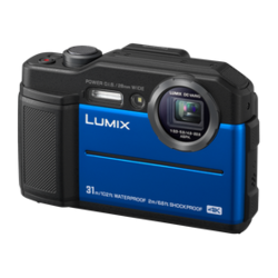 Panasonic digitalni fotoaparat Lumix DC-FT7, moder