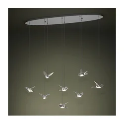 Eglo 390401 - LED luster na sajli PARATEBUENO 8xLED/4,2W/230V, hrom, prigušiva