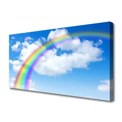 tulup.si Slika na platnu Rainbow sky oblaki narava 125x50 cm