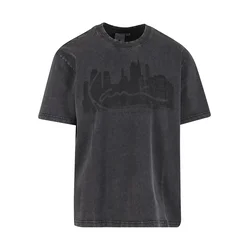 Karl Kani Majica črna/črn denim