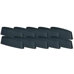 shumee Drenažni pokrovček za PVC okna, antraciten pokrov, 36 mm, komplet 10 kosov