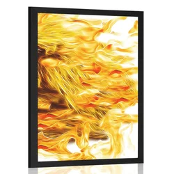 Plakat abstraktni ogenj - 20x30 no frame