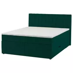Boxspring Krevet Nikol 180/200 cm , tamnozelena