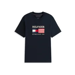 TOMMY HILFIGER Majica AMERICANA temno modra/rdeča/bela