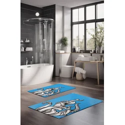 Lessentiel Maison Set prostirki za kupatilo CT-5290, 2 Komada, Plava