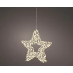 LUMINEO Dekorativna LED zvezda od metala/ 38cm