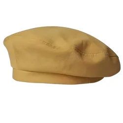 Damska beretka EM-37184 - Žuta KP37184