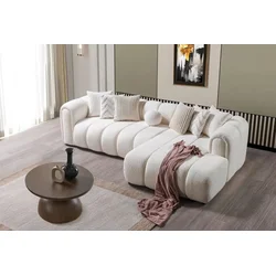Atelier del Sofa Ugaona garnitura na razvlačenje N-Line Right, 265 x 185 x 95 cm, Bela