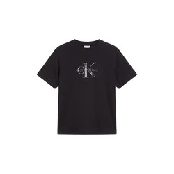 Calvin Klein Jeans Majica črna/srebrna