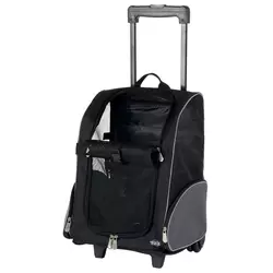Trixie transportna torba i ruksak na točkiće crni/sivi (TRX2880)