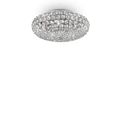 Ideal Lux - LED kristalno plafonsko svetlo KING 5xG9/3W/230V prečnik 38 cm hrom