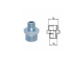 Bojlerski dupli nipli redukcija 1/2-1/4, 25x31x22 mm