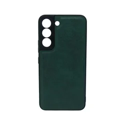 Maska za telefon LEATHER CASE za Samsung S22, Zelena