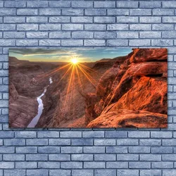 tulup.si Slika na platnu Sun desert landscape 140x70 cm