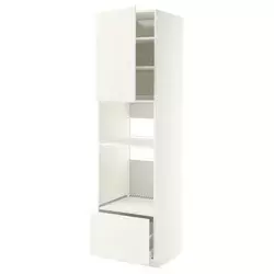 METOD / MAXIMERA Visoki element za ugradne uređaje, bela/Vallstena bela, 60x60x220 cm