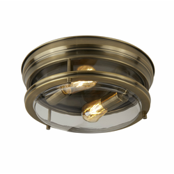Searchlight 5182AB - Plafonsko svetlo EDINBURGH I 2xE27/40W/230V bronza