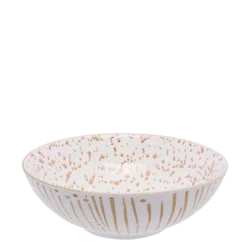 Skleda za kosmiče bela/champagne 17,8 cm - Basic - 490834