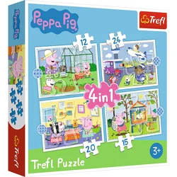 Trefl Slagalica Peppa Pig, 4 komada, 71 deo