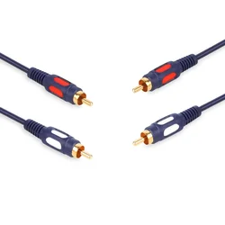Kabel 2x RCA (činč) vtič - 2x RCA vtič (činč) vitalco 5,0 m
