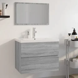 Set kupaonskog namještaja boja hrasta sonome konstruirano drvo