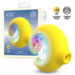Engily Ross Mandy Clitoral Stimulator Sucker with LED Lights Yellow