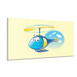 Slika helikopter v oblakih - 120x80