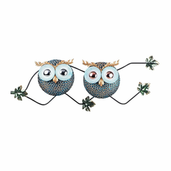 Wallity Zidna dekoracija metalne sovice, 77x28 cm