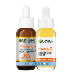Garnier Vitamin C Set serum za lice + noćni serum za lice