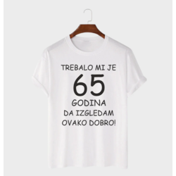 MAFIMI Majica Trebalo mi je 65 Godina, Bela