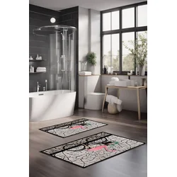 Lessentiel Maison Set prostirki za kupatilo CT-5156, 2 Komada, Šarena