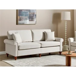 Kavč Berwyn 1749 (Beige) Svetlo rjava, 195x76x84cm, Blago, Noge: Les