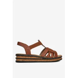 Sandali Rieker 62918-22 Čokoladno rjava