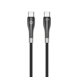 Podatkovni kabel Forever USB-C/USB-C 1m 60W črn