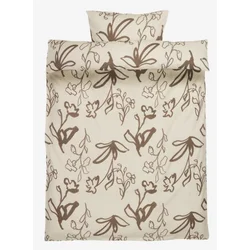 Set flanelske posteljine Rosa 140x200 maslinasta ( 7399180 )