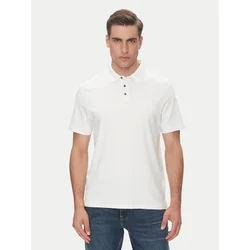 Calvin Klein Polo majica Supima LV04LB276G Bela Regular Fit