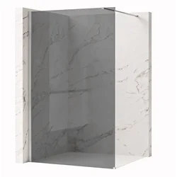 Stena za prhanje Rea Flexi Grey/Chrome 120